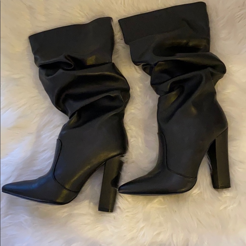 Cute black booties